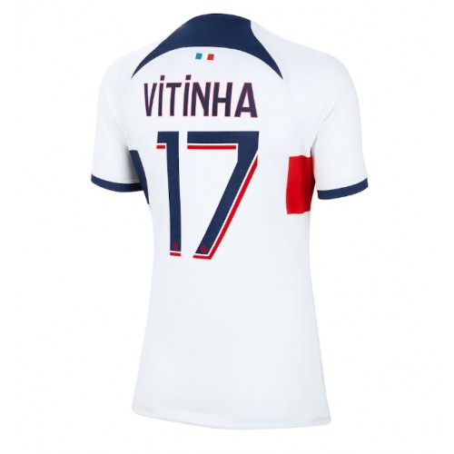 Paris Saint-Germain Vitinha Ferreira #17 Gostujuci Dres za Ženska 2023-24 Kratak Rukav